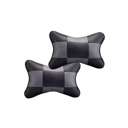 Auto Pearl Black Grey Car Neck Cushion/Neck Pillow Compatible with Verna Fluidic-picture-24