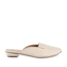 Metro Women's Beige Mule Shoes image 3