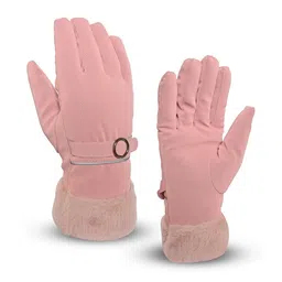 LOOM LEGACY Women Winter Wind & Snow Proof Soft Fur Gloves-image-26