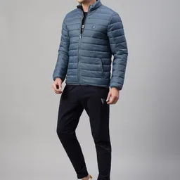 Van Heusen Innerwear Men Geometric Open Front Jacket image 3