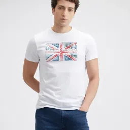 Pepe Jeans White Cotton Slim Fit Printed T-Shirt-picture-23