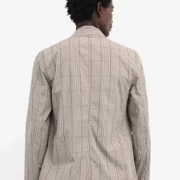 Rare Rabbit Brown Relaxed Fit Checks Jacket image 2