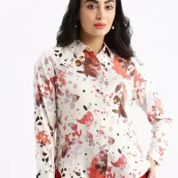showoffff SHOWOFF Cream Printed Shirt-picture-30