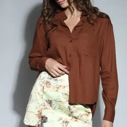 Vero Moda Brown Regular Fit Shirt-picture-40