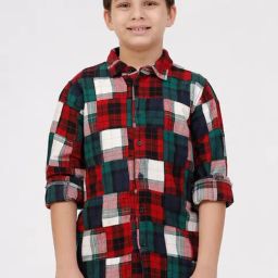 Kate & Oscar Boys Multi Cotton Color Block Shirt-picture-24