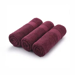 Himeya Red 3 Pieces Pure Cotton 500 GSM Bath Towels-image-5