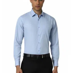 Van Heusen Blue Cotton Regular Fit Shirt-picture-34