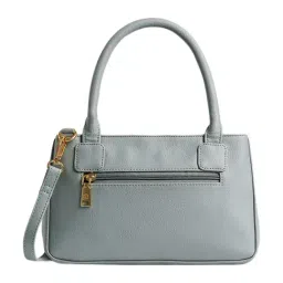 Caprese Grey Siji Tresna Embroidered Medium Satchel image 3