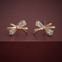 Kushal's 92.5 Silver White Rose Gold Polished Earrings for Women-image-44