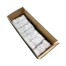 Nikko ESD 85 to 110 GSM Antistatic 100% Polyester and Stripe Carbon Gloves S Size White, NWGL001 image 3