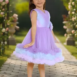 Ministitch Net Fit & Flare Dress image 2