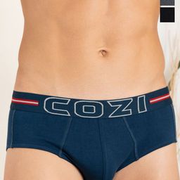 Lux Cozi Pack Of 3 Men AssortedMid-Rise Brief COZI_1124_LUXURY_AST1_3PC-picture-4