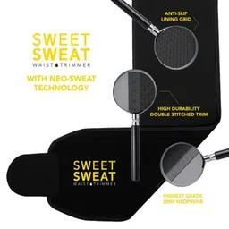 sweet sweat waist trimmer SWEET SWEAT WAIST TRIMMER® Master Quality Slimming Belt (Reg. No.3688179) Pack of 3 No.1 Waist Trimmer Belt image 5