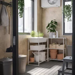 ikea jostein Side unit, in/outdoor white, 40x90 cm image 2