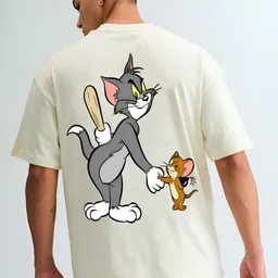 BDSQUARE Men Graphic Printed Round Neck Cotton Oversized T-shirt-picture-23