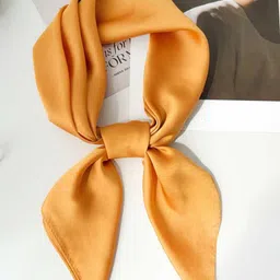 CrossKulture Women Solid Satin Scarf-picture-10