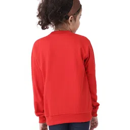 Ninos Dreams Christmas Snowman Printed Full Sleeves Sweatshirt - Red image 3