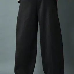 FLYNOFF Men Relaxed Loose Fit Easy Wash Trousers image 3