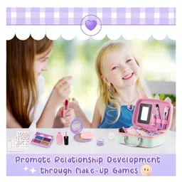 Kidology Kids Makeup Kit for Girl, Unicorn Toys for Girl Real Washable Makeup Girls Princess Play Make Up Toys image 4