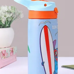 Disney Lilo and Stitch Stainless Steel Single Wall Sipper Bottle Sky Blue - 500 ml image 5