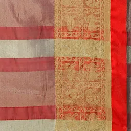 Saree mall Burgundy & Red Ethnic Motifs Art Silk Sarees image 3