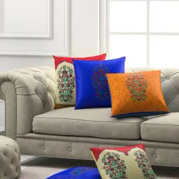SEJ by Nisha Gupta Multicolor Cushion Covers - Set of 5-picture-8