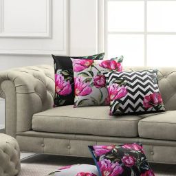 SEJ by Nisha Gupta Multicolor Cushion Covers - Set of 5-picture-13