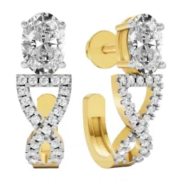 Sparkles Lab Grown Diamond 14k (585) Yellow Gold Earring for Women image 3