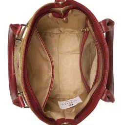 Caprese Red Siji Tresna Embroidered Small Satchel image 3