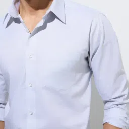 WES Formals by Westside Grey Relaxed-Fit Cotton Shirt image 4