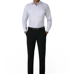 Van Heusen Purple Regular Fit Texture Shirt image 5