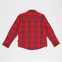 Pantaloons Junior Boys True Red Checks Shirt image 2