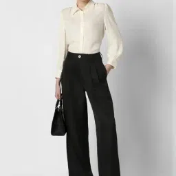 Van Heusen Black Regular Fit Trousers image 4