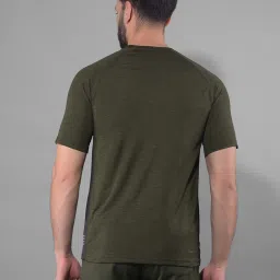 Force NXT Olive & Rust Regular Fit Sports T-Shirt - Pack Of 2 image 3