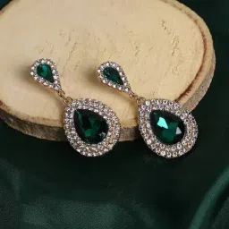 Sohi Gold Plated Designer Stone Party Drop Earring For Women-picture-21