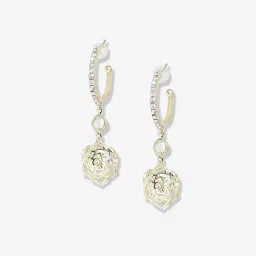 Sohi Gold Plated Designer Stone Party Drop Earring For Women image 3