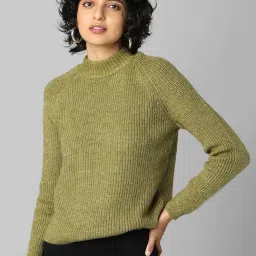 Only Green Round Neck Pullover-image-64