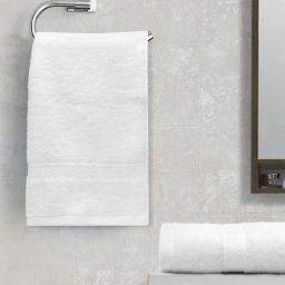 Spaces Colorfas White Cotton 480 GSM Hand Towel - Set of 2-picture-8
