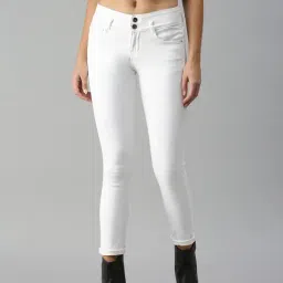 SHOWOFF Skinny Fit Clean Look White Jeans-image-52