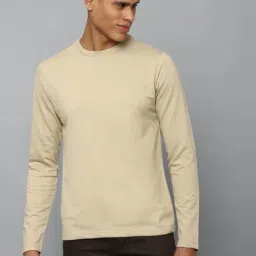 Allen Solly Beige Cotton Regular Fit Sweatshirt-picture-42