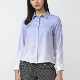 Van Heusen Blue & White Printed Shirt-picture-20