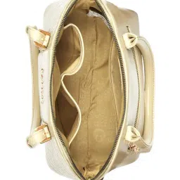 Caprese Alpine Oat Macie Animal Effect Medium Leather Satchel image 5