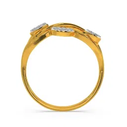 Kisna Diamond & Gold Jewellery Mia 14k (585) Diamond & Gold Ring For Women image 3