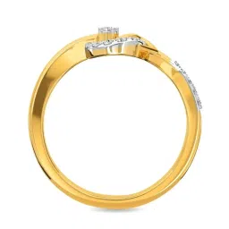 Kisna Diamond & Gold Jewellery Shana 18k (750) Diamond & Gold Ring For Women image 3