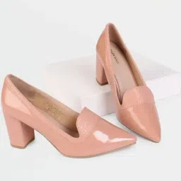 Allen Solly Women's Peach Casual Pumps-picture-32