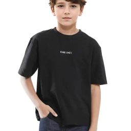 Rare Ones Boys Black Cotton Graphic Print T-Shirt-picture-45