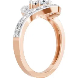 Sparkles Rose Gold Lab Grown 23 Diamond 14KT 1.29ct Round Ring For Women image 3