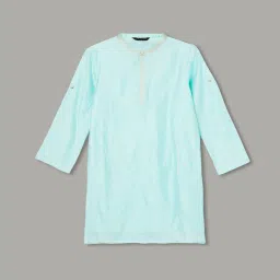 Melange by Lifestyle Boys Aqua Printed Kurta Sets image 3