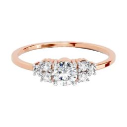 Sparkles Lab Grown Diamond 14k (585) Rose Gold Ring for Women-picture-43