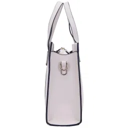 Giordano Beige Color Block Medium Handbag image 3